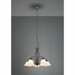 Lustre Trio-Leuchten Rustica Rouille, 5 lumières