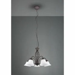 Lustre Trio-Leuchten Rustica Rouille, 5 lumières