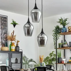 Lutarp Suspension, Suspension Noir, 3 lumières
