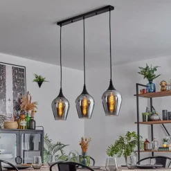 Lutarp Suspension, Suspension Noir, 3 lumières