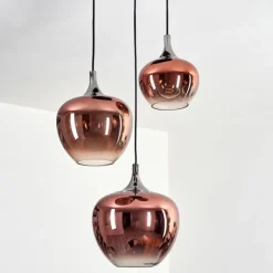 Lutarp Suspension, Suspension Chrome, Noir, 3 lumières