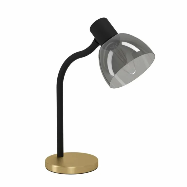 MACERE Lampe à poser Luminaires Eglo Laiton, Noir, 1 lumière