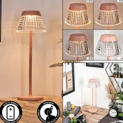 Macos Lampe de bureau, Lampe à poser, Liseuse LED Rose, 1 lumière