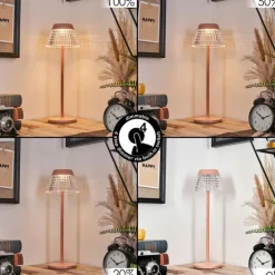 Macos Lampe de bureau, Lampe à poser, Liseuse LED Rose, 1 lumière