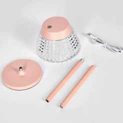 Macos Lampe de bureau, Lampe à poser, Liseuse LED Rose, 1 lumière