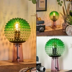 Maiorca Lampe à poser Lila, Noir, 1 lumière