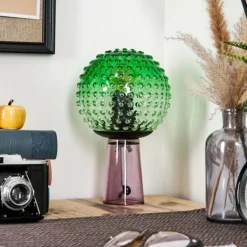 Maiorca Lampe à poser Lila, Noir, 1 lumière