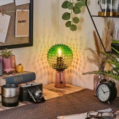 Maiorca Lampe à poser Lila, Noir, 1 lumière