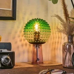 Maiorca Lampe à poser Lila, Noir, 1 lumière