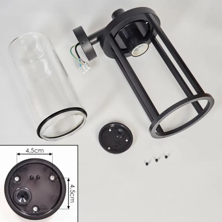 Martinha Lampe murale d´extérieur Noir, 1 lumière