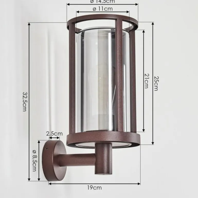 Martinha Lampe murale d´extérieur Rouille, 1 lumière