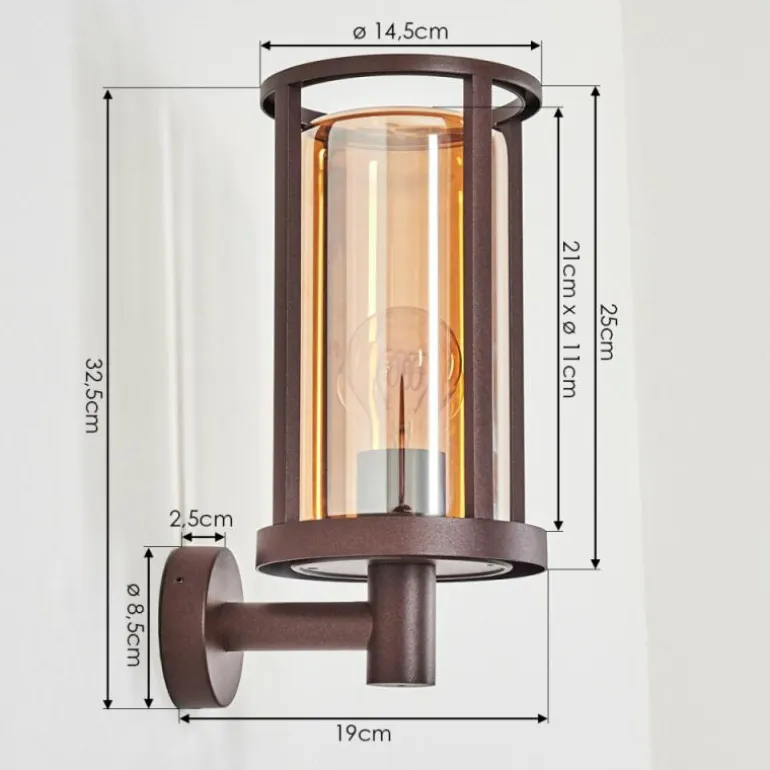 Martinha Lampe murale d´extérieur Rouille, 1 lumière