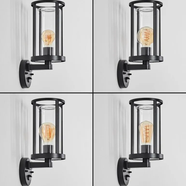 Martinha Lampe murale d´extérieur Noir, 1 lumière, Détecteur de mouvement