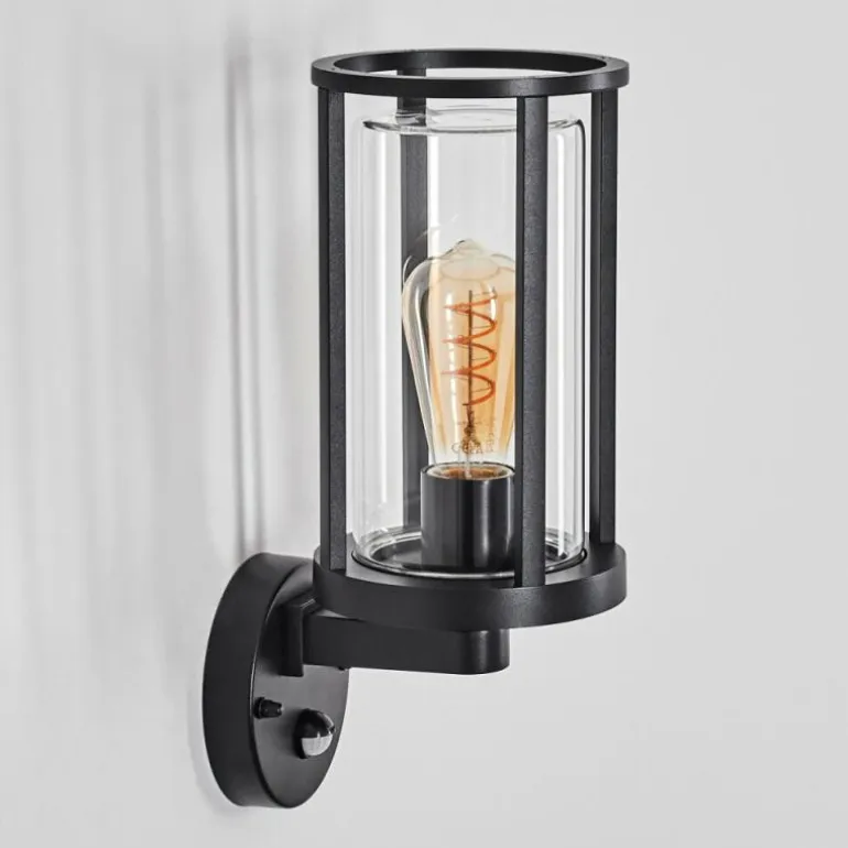 Martinha Lampe murale d´extérieur Noir, 1 lumière, Détecteur de mouvement