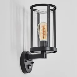 Martinha Lampe murale d´extérieur Noir, 1 lumière, Détecteur de mouvement