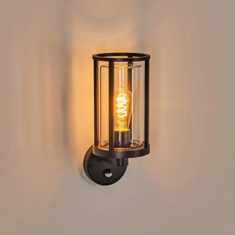 Martinha Lampe murale d´extérieur Noir, 1 lumière, Détecteur de mouvement