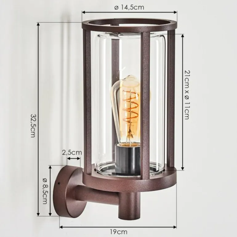 Martinha Lampe murale d´extérieur Rouille, 1 lumière