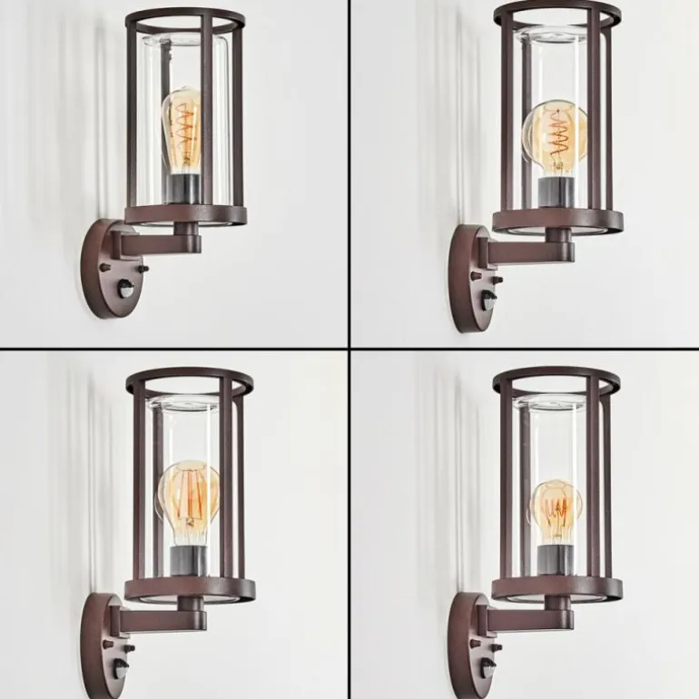 Martinha Lampe murale d´extérieur Rouille, 1 lumière, Détecteur de mouvement
