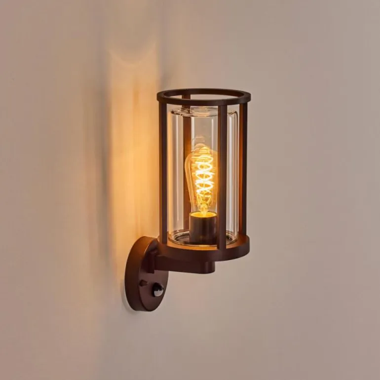 Martinha Lampe murale d´extérieur Rouille, 1 lumière, Détecteur de mouvement