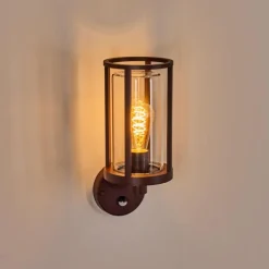 Martinha Lampe murale d´extérieur Rouille, 1 lumière, Détecteur de mouvement