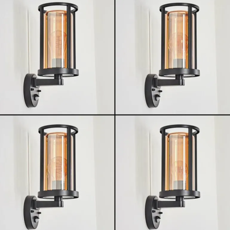 Martinha Lampe murale d´extérieur Noir, 1 lumière, Détecteur de mouvement
