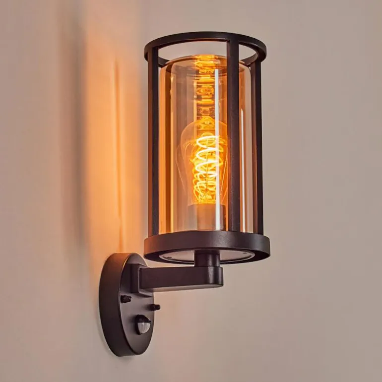 Martinha Lampe murale d´extérieur Noir, 1 lumière, Détecteur de mouvement