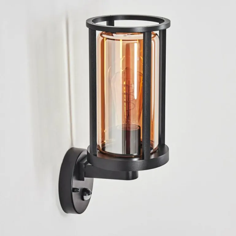 Martinha Lampe murale d´extérieur Noir, 1 lumière, Détecteur de mouvement