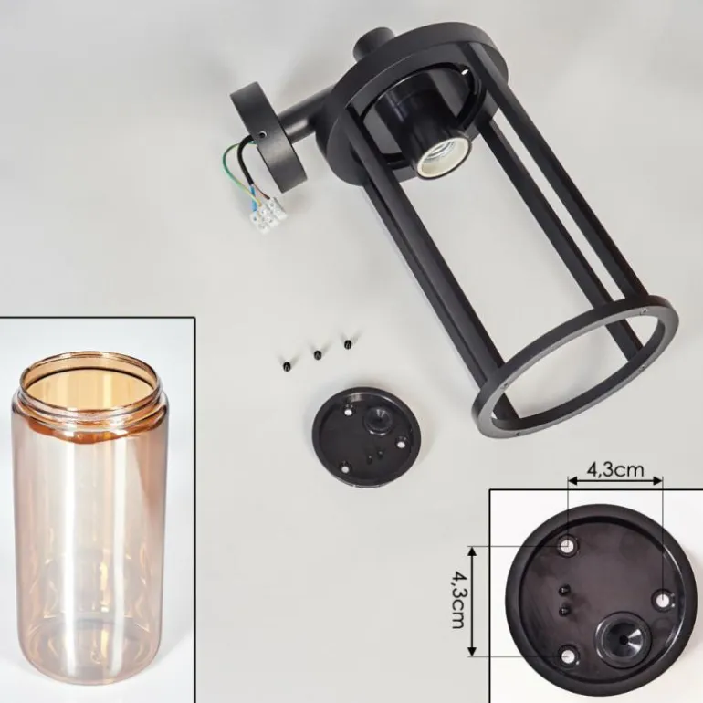 Martinha Lampe murale d´extérieur Noir, 1 lumière