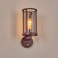 Martinha Lampe murale d´extérieur Rouille, 1 lumière, Détecteur de mouvement