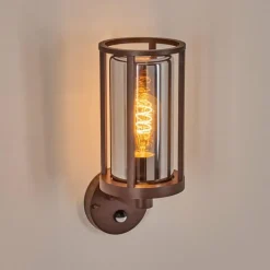 Martinha Lampe murale d´extérieur Rouille, 1 lumière, Détecteur de mouvement