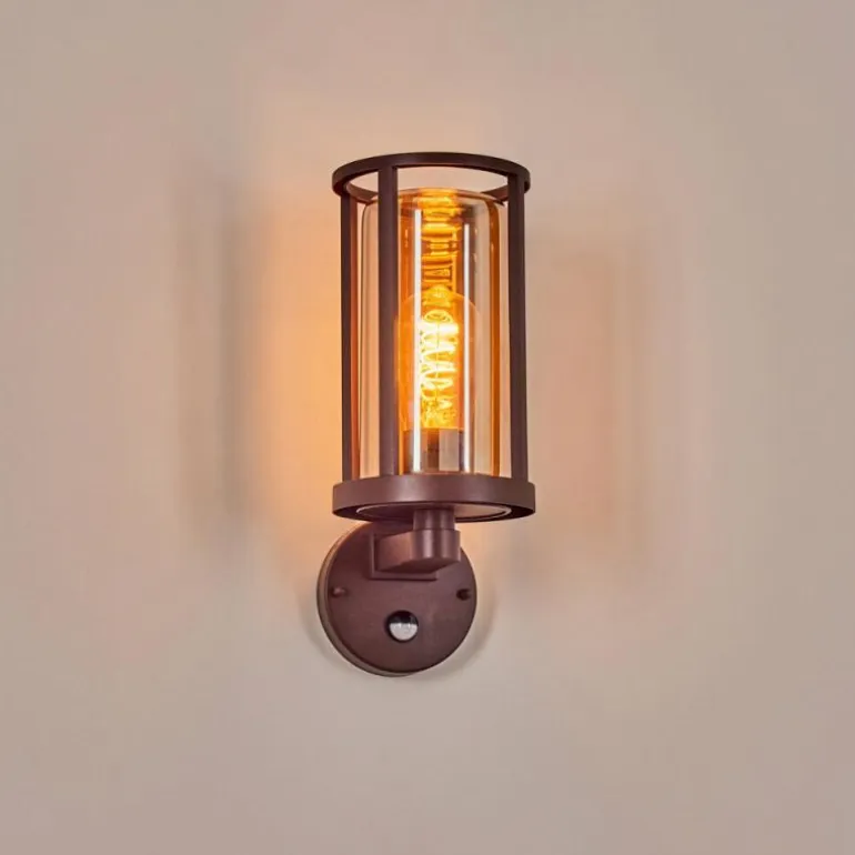 Martinha Lampe murale d´extérieur Rouille, 1 lumière, Détecteur de mouvement