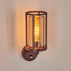 Martinha Lampe murale d´extérieur Rouille, 1 lumière, Détecteur de mouvement