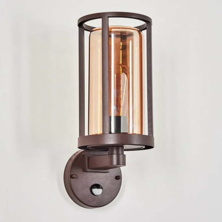 Martinha Lampe murale d´extérieur Rouille, 1 lumière, Détecteur de mouvement