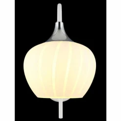Maxy Applique murale Luminaires Globo Lighting Chrome, Blanc, 1 lumière