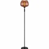 Maxy Lampadaire Luminaires Globo Lighting Chrome, Noir, 1 lumière