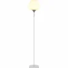 Maxy Lampadaire Luminaires Globo Lighting Chrome, Blanc, 1 lumière
