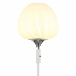 Maxy Lampadaire Luminaires Globo Lighting Chrome, Blanc, 1 lumière