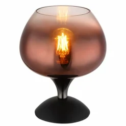Maxy Lampe à poser Luminaires Globo Lighting Chrome, Noir, 1 lumière
