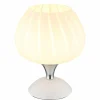 Maxy Lampe à poser Luminaires Globo Lighting Chrome, Blanc, 1 lumière