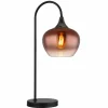 Maxy Lampe à poser Luminaires Globo Lighting Chrome, Noir, 1 lumière
