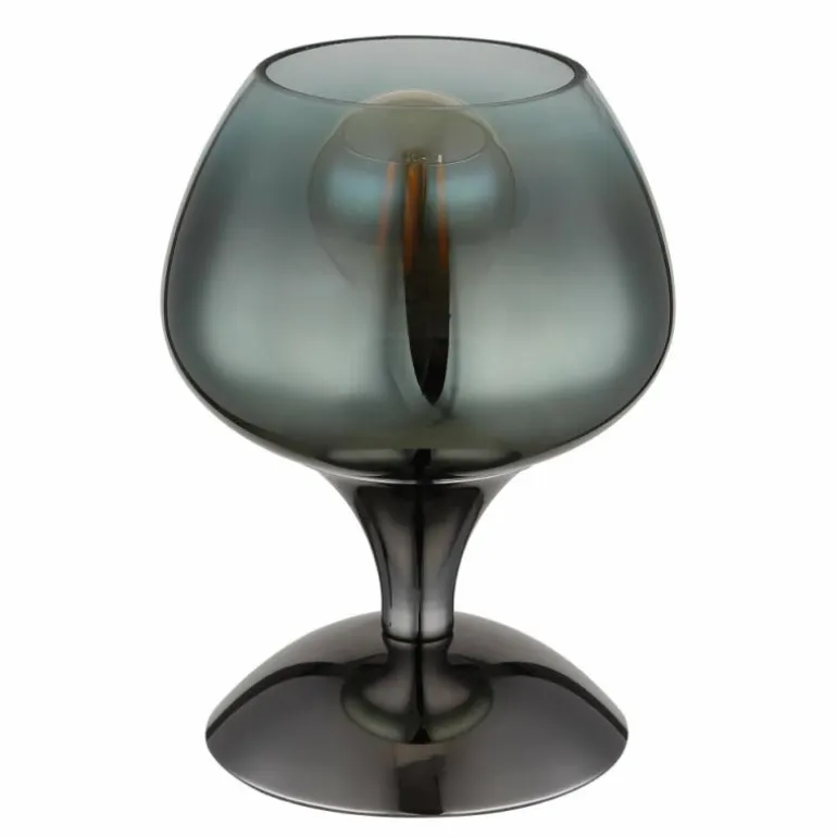 Maxy Lampe à poser Luminaires Globo Lighting Chrome, Noir, 1 lumière