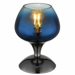 Maxy Lampe à poser Luminaires Globo Lighting Chrome, Noir, 1 lumière