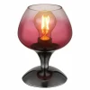 Maxy Lampe à poser Luminaires Globo Lighting Chrome, Noir, 1 lumière