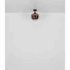 Maxy Plafonnier Luminaires Globo Lighting Chrome, Noir, 1 lumière
