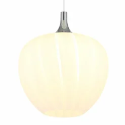 Maxy Suspension Luminaires Globo Lighting Chrome, Blanc, 1 lumière