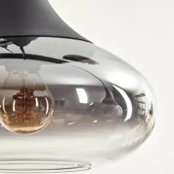 Maynal Suspension, Boule lumineuse, Suspension Clair, Fumé, 8 lumières
