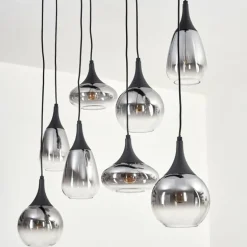 Maynal Suspension, Boule lumineuse, Suspension Clair, Fumé, 8 lumières