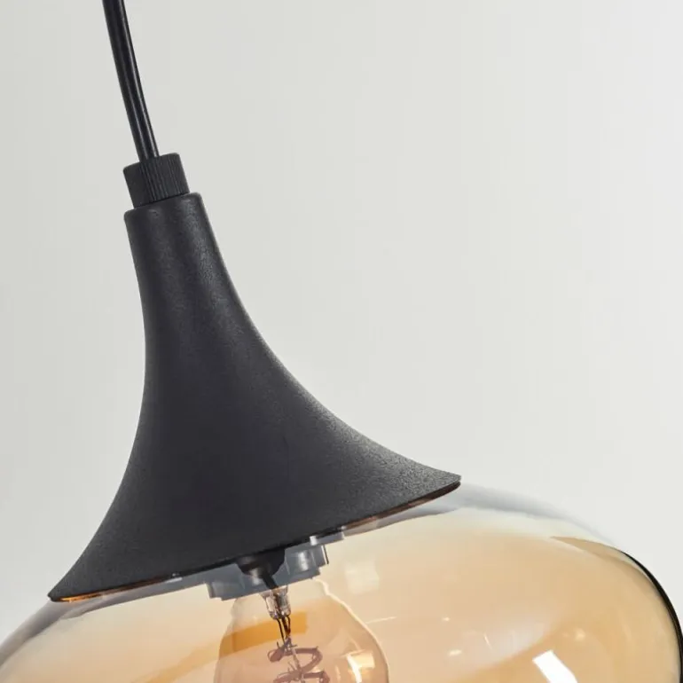 Maynal Suspension Noir, 3 lumières