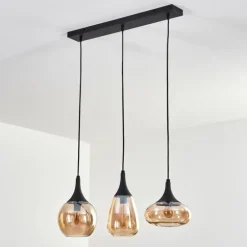 Maynal Suspension Noir, 3 lumières