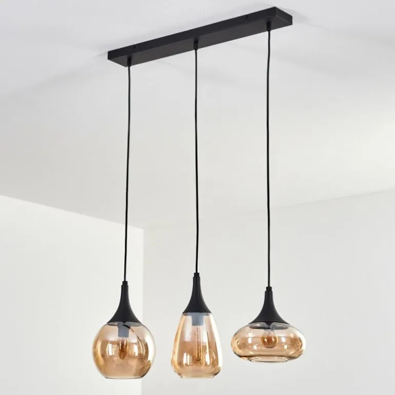 Maynal Suspension Noir, 3 lumières